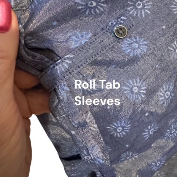 CATO BLUE V-NECK TOP  PLUS SIZE: 26/28 EUC - Picture 3 of 7